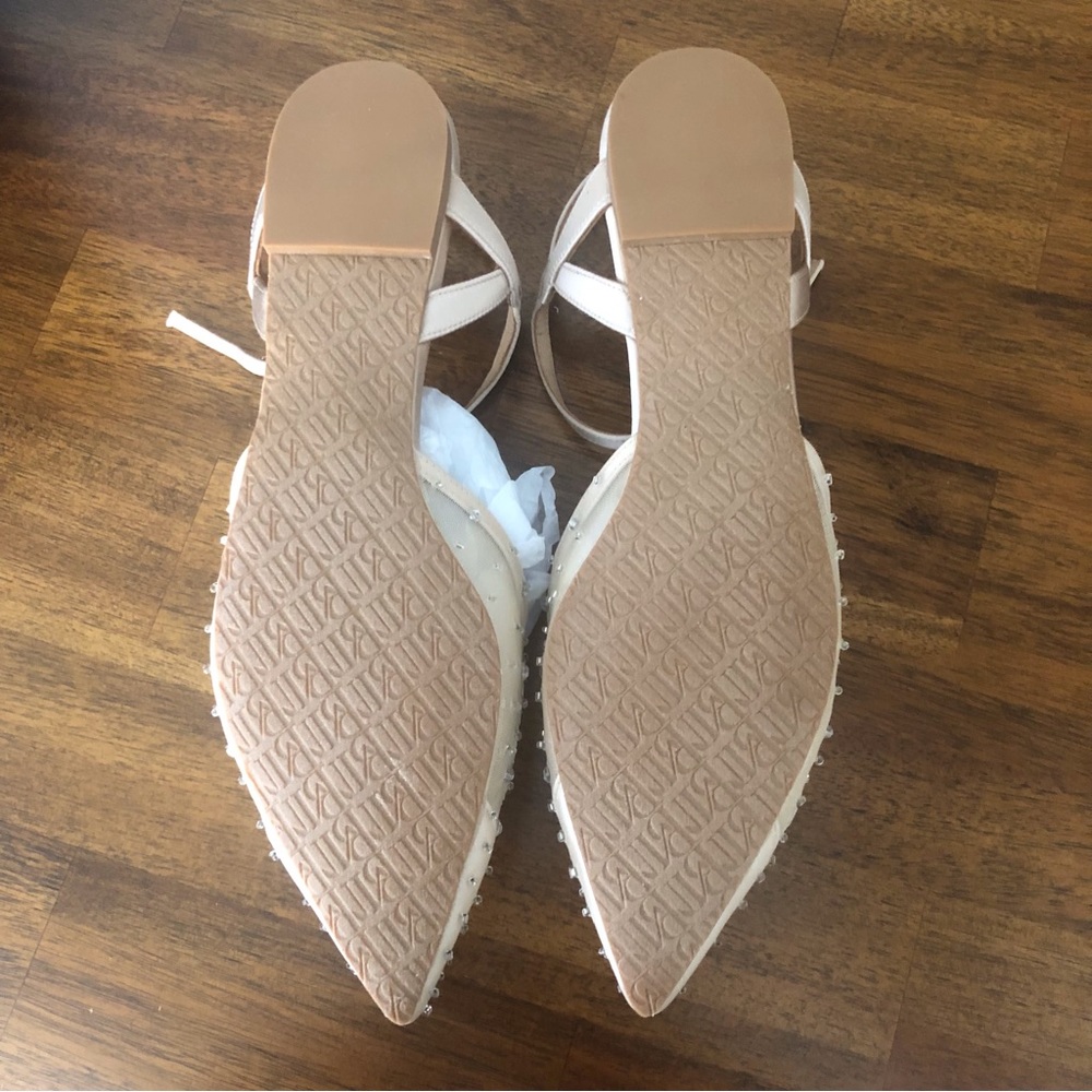 NIB $185 Karine Pointed Toe Flat BADGLEY MISCHKA COLLECTION in Nude - size 8! - Picture 13 of 14